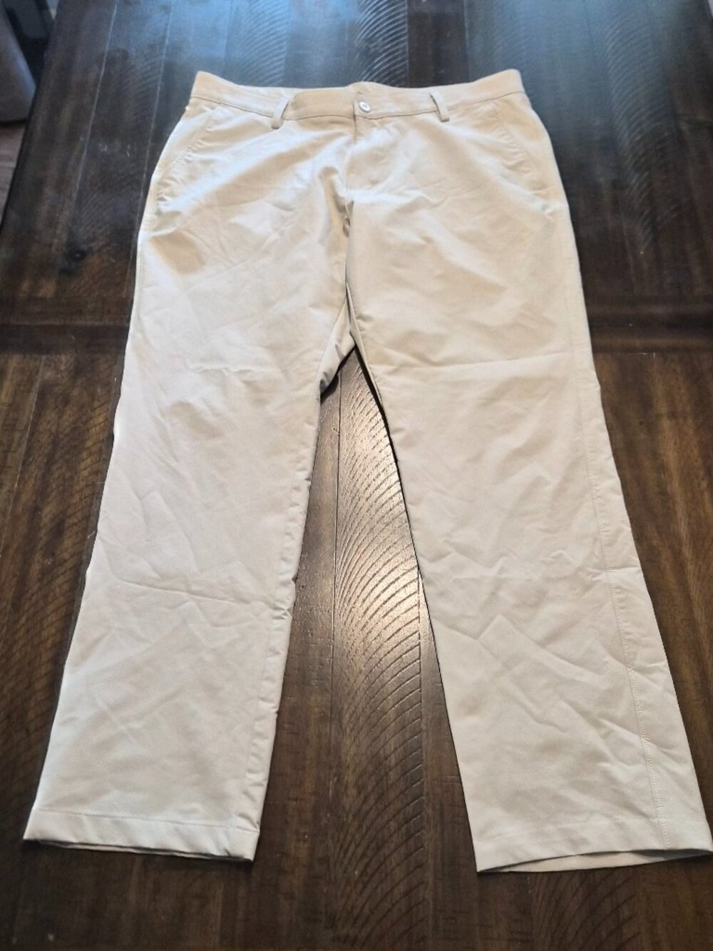 Under Armour Golf Pants Mens 38X31 Beige Stretch Waistband Performance G829